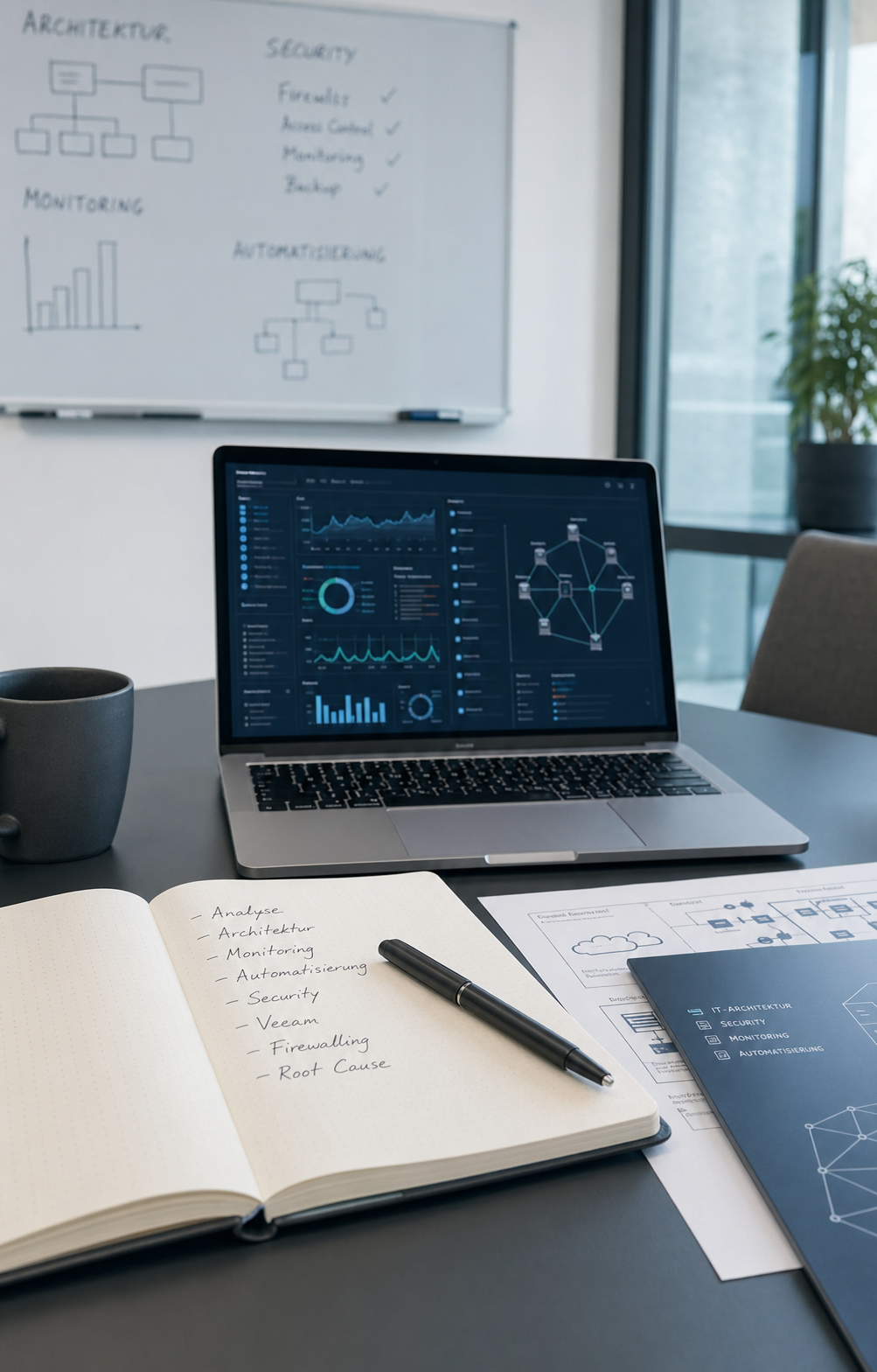 Stillleben zu Analyse, Architektur, Monitoring und Automatisierung
